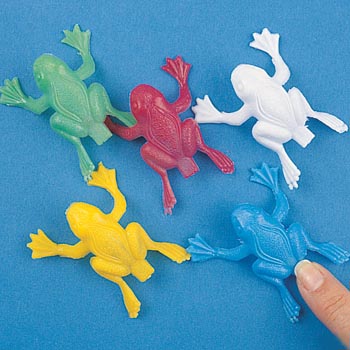 Gifts For Boys & Girls :: Plastic Jumping Frogs - Holiday Santa Shop  Closeout Gifts for Schools