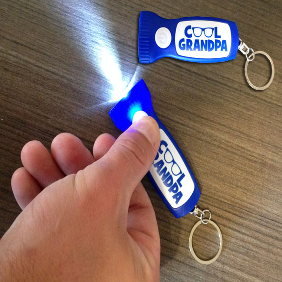 Cool Grandpa Flashlight Key Chain - Grandpa Gifts - Santa Shop Gifts