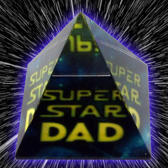 Super Star Dad Pyramid - Dad Gifts - Santa Shop Gifts