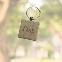Dad Wood Key Chain - Dad Gifts - Santa Shop Gifts