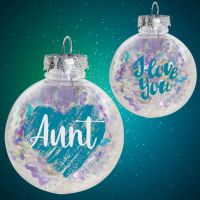 Aunt Sparkle Ornament - Aunt Gifts - Santa Shop Gifts