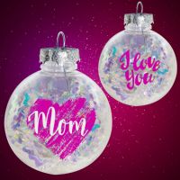 Mom Sparkle Ornament - Mom Gifts - Santa Shop Gifts