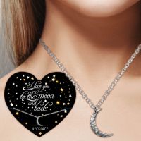 Love You to the Moon Necklace - Aunt Gifts - Santa Shop Gifts