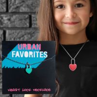 Urban Heart Lock Necklace - Gifts For Boys & Girls - Santa Shop Gifts