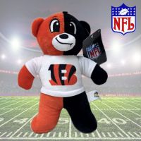 NFL 8.5'' Two-Color Plush Bear - Bengals - Plush Gifts - Santa Shop Gifts