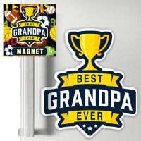 Best Grandpa PVC 3D Magnet - Grandpa Gifts - Santa Shop Gifts