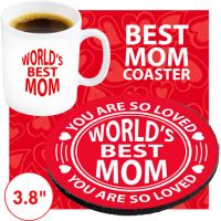 Best Mom Coaster - Mom Gifts - Santa Shop Gifts