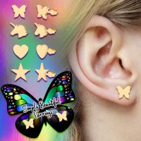 Gold Stud Earrings - Sister Gifts - Santa Shop Gifts