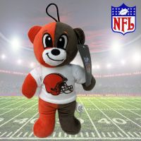 NFL 8.5'' Two-Color Plush Bear - Browns - Plush Gifts - Santa Shop Gifts