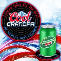 Cool Grandpa Coaster - Grandpa Gifts - Santa Shop Gifts