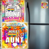 World's Coolest Aunt Magnet - Aunt Gifts - Santa Shop Gifts