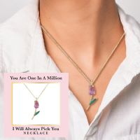 Crystal Tulip Necklace - Gifts For Women - Santa Shop Gifts