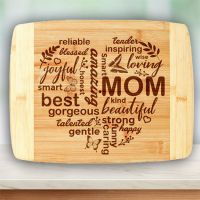 Mom Bamboo Cutting Board - Mom Gifts - Santa Shop Gifts