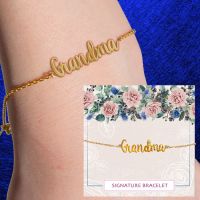 Grandma Signature Bracelet - Grandma Gifts - Santa Shop Gifts