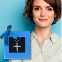 Love Wrap Cross Necklace - Christian Gifts - Santa Shop Gifts