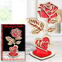 Mom Wood Rose (6 Inch) - Mom Gifts - Santa Shop Gifts