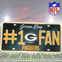 NFL #1 Fan License Plate - Packers - Sports Team Logo Gifts - Santa Shop Gifts