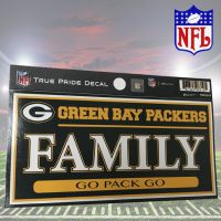 NFL 3''x6'' Family Pride Decal - Packers - Sports Team Logo Gifts - Santa Shop Gifts