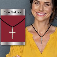 Silver Cross Necklace - Christian Gifts - Santa Shop Gifts