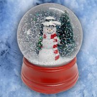 Holiday Snowman Snow Globe - Christmas - Holiday Gifts - Santa Shop Gifts