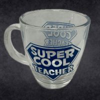 Cool Teacher Glass Mug - Teacher Gifts - Santa Shop Gifts