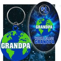 World Class Grandpa Key Chain - Grandpa Gifts - Santa Shop Gifts