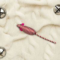 Candy Cane Mouse Cat Toy - Pets Gifts - Santa Shop Gifts