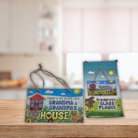 Grandma & Grandpa's House Glass Plaque - Grandma Gifts - Santa Shop Gifts
