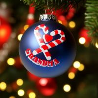 Grandma Candy Cane Heart Christmas Ornament - Grandma Gifts - Santa Shop Gifts