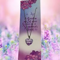 Grandma Heart Pendant Necklace - Grandma Gifts - Santa Shop Gifts