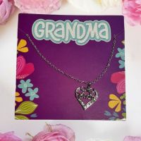 Grandma Heart Pendant Necklace - Grandma Gifts - Santa Shop Gifts