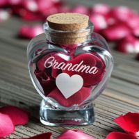 Grandma Rose Petals Jar - Grandma Gifts - Santa Shop Gifts