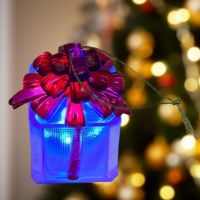 LED Light Up Christmas Gift Ornament - Christmas - Holiday Gifts - Santa Shop Gifts