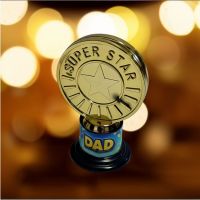 Super Star Dad Trophy - Dad Gifts - Santa Shop Gifts