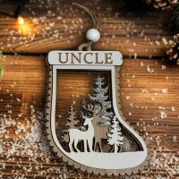 Uncle Christmas Stocking Ornament - Uncle Gifts - Santa Shop Gifts