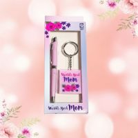 World's Best Mom Pen and Keychain Gift Set - Mom Gifts - Santa Shop Gifts