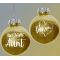 Aunt Glitter Ornament - Aunt Gifts - Santa Shop Gifts